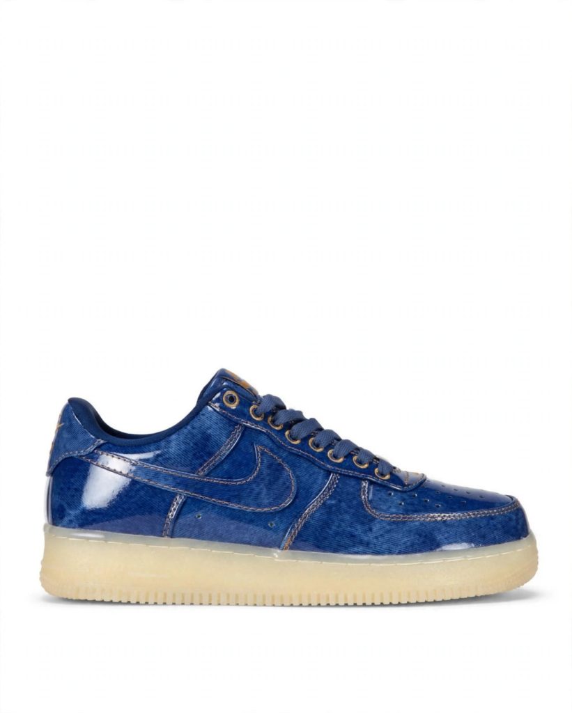 Nike Air Force 1 Low "Patent Denim" for sale — standing shot