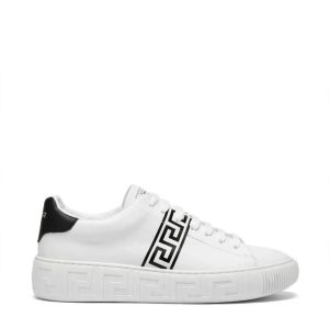 Versace La Greca Low-Top — White/Black for sale — standing shot