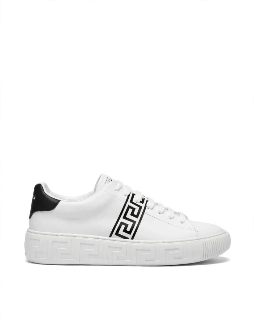 Versace La Greca Low-Top — White/Black for sale — standing shot