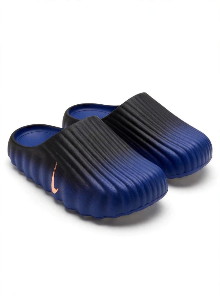 Nike Mind 001 Slide "Blackened Blue" for sale — standing shot
