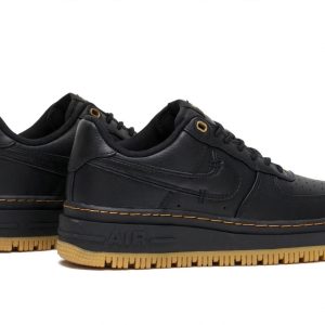 Nike Air Force 1 Low Luxe "Black Gum" for sale — standing shot