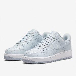 Travis Scott x Nike Air Force 1 Low "Blue Ostrich" for sale — standing shot