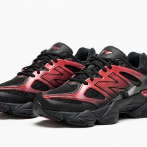 New Balance 9060 X "Black/Red Gradient" for sale — standing shot