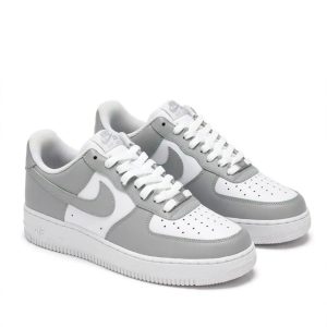 Nike Air Force 1 '07 "White/Light Smoke Grey" for sale — standing shot