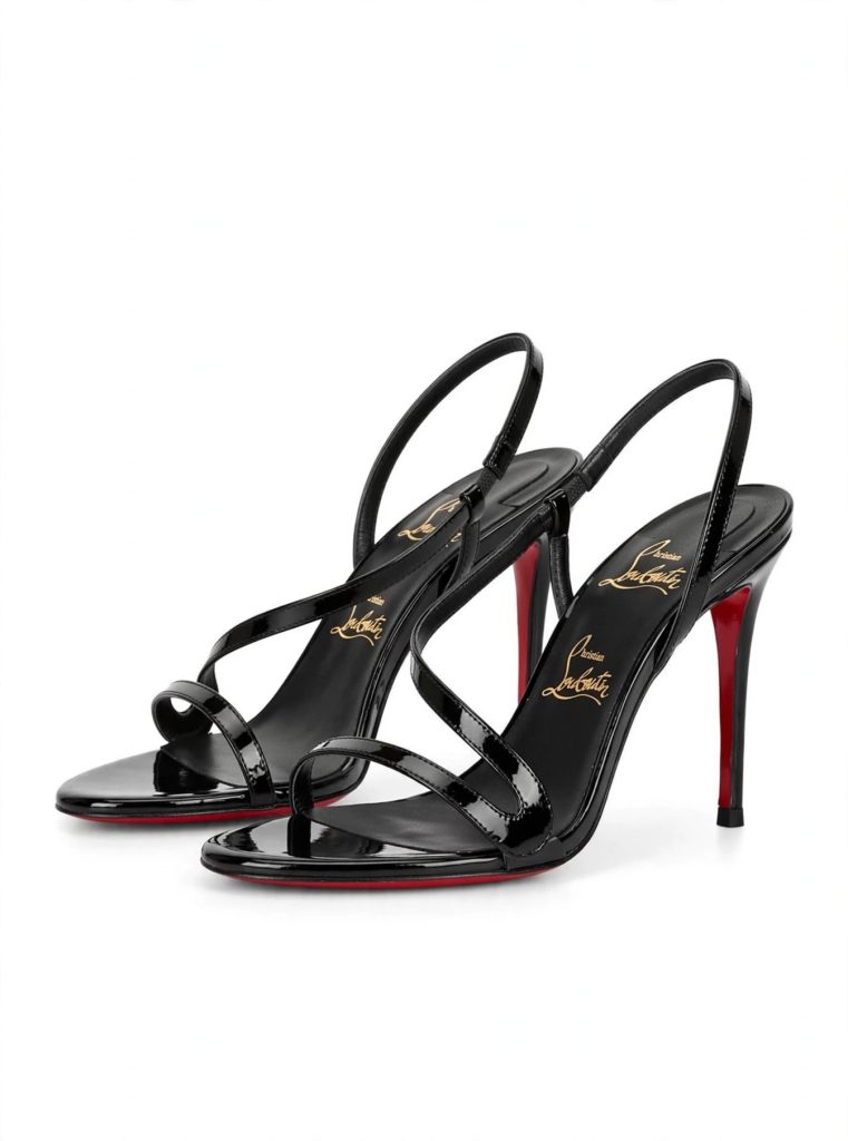 Christian Louboutin "Rosalie" Slingback — Black Patent (Women's) for sale — standing shot