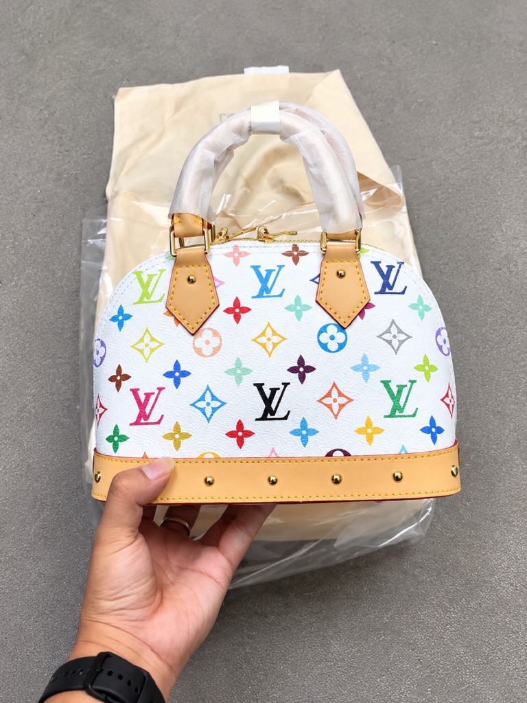 Louis Vuitton x Takashi Murakami Alma BB Multicolore White