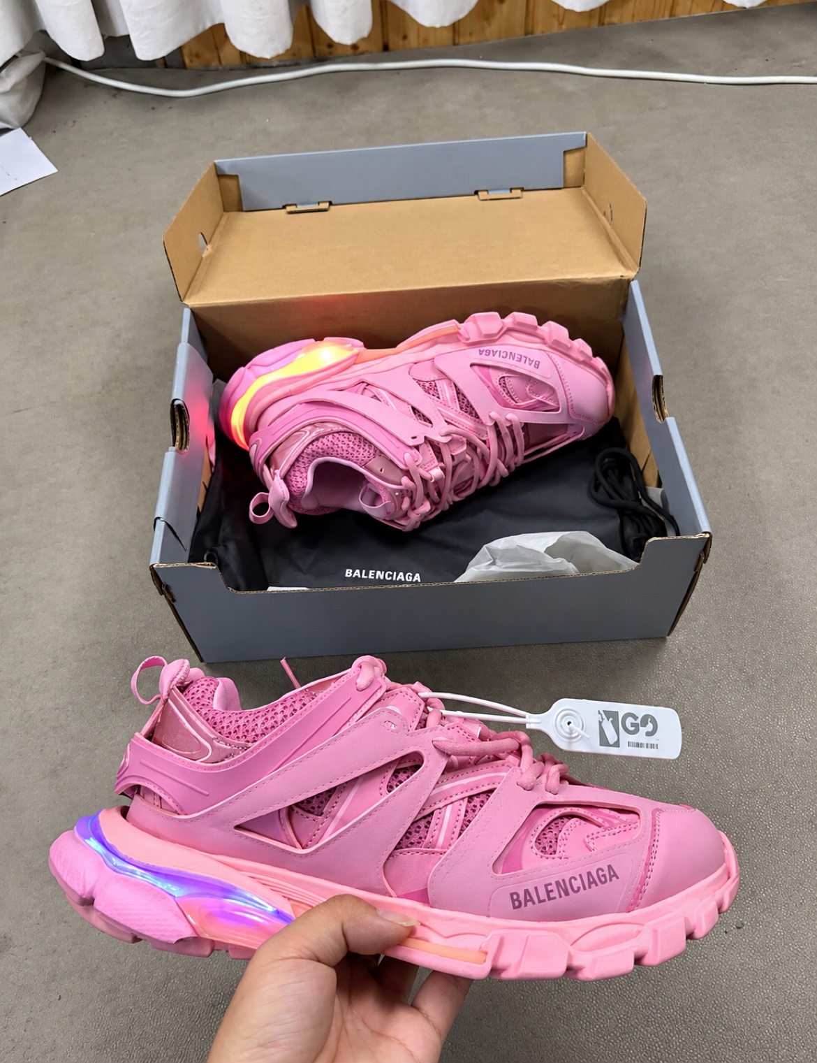 Balenciaga Track LED, Pink (women's)